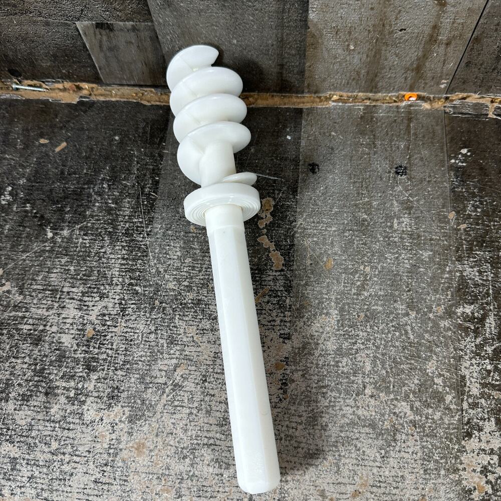 P400 Popeil Auger Stem Pasta Maker White Replacement Part